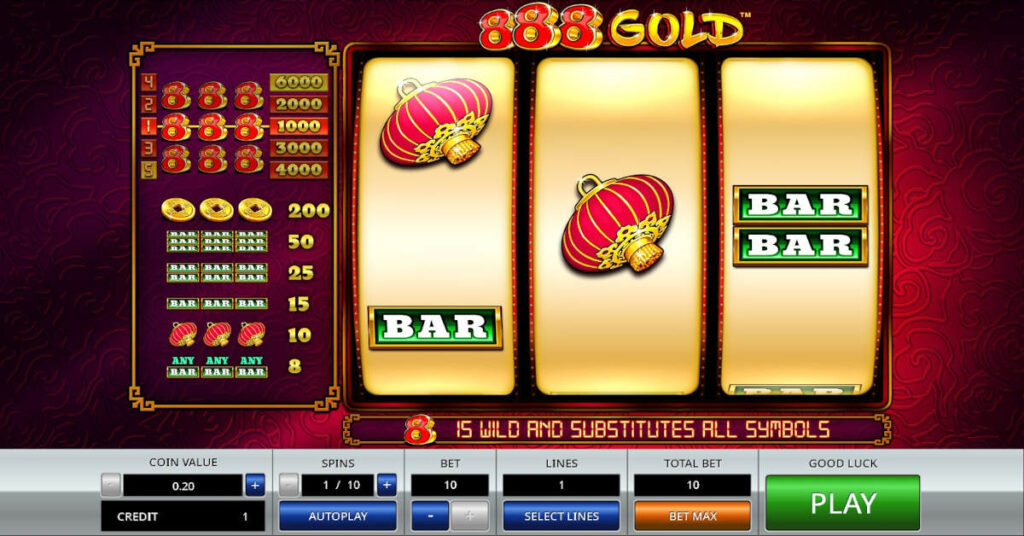 888 Gold Classic to Multi-Payline Slot