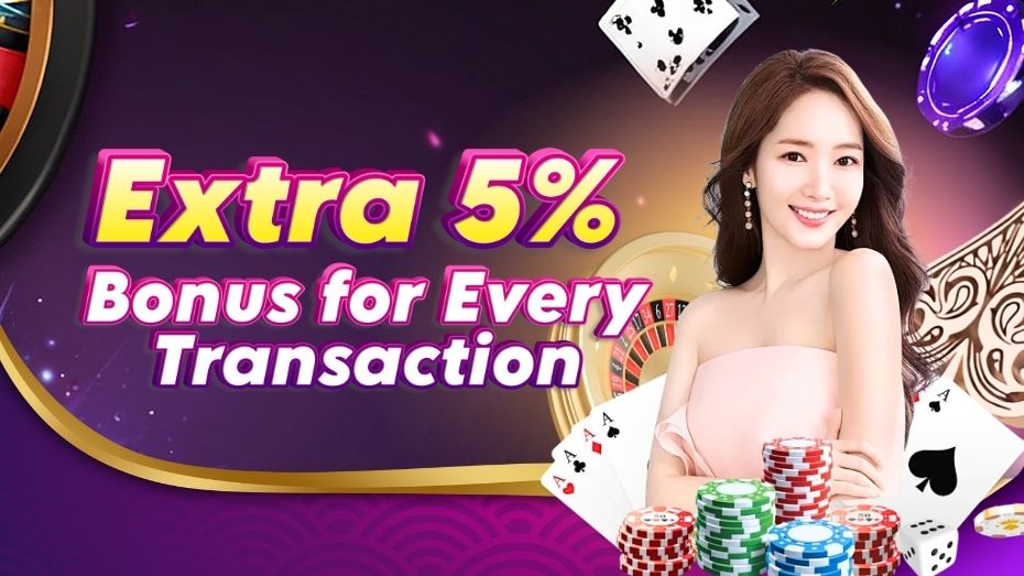 Extra 5% Bonus for Every Transaction Promotion