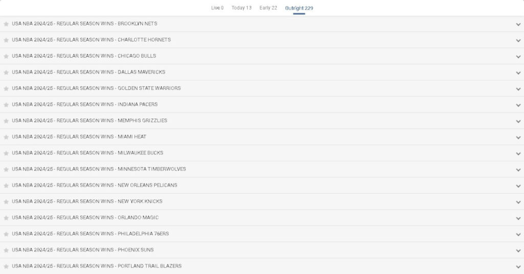 Outright Betting